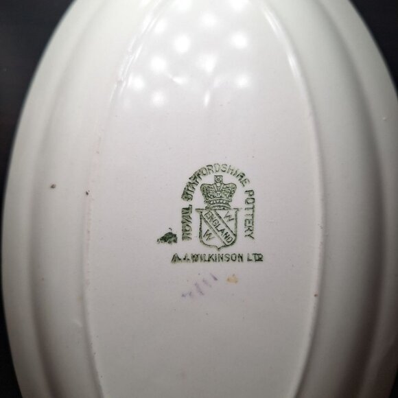 Royal Staffordshire Gravy Boat England Floral Saucer Plate 2 Piece Set Wilkinson - Picture 6 of 8